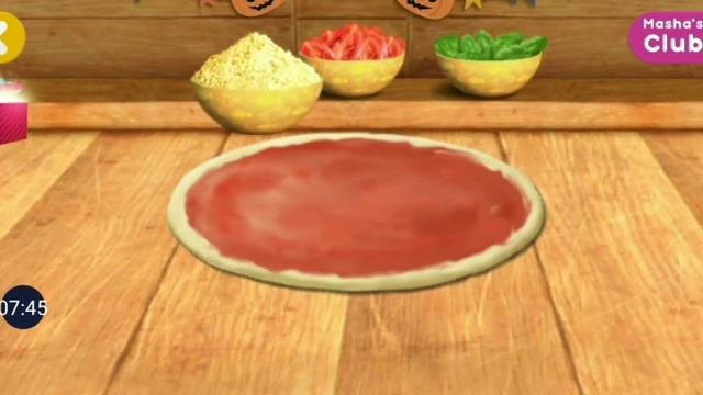 Masha And The Bear Is Pizzeria And (Thru Food Pizza ? Is On 6 Minutes Of The Wolves)