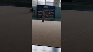 Самое первое выступление Даши на соревнованиях по художественной гимнастике!