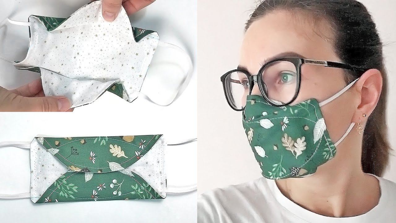 В этой маске НЕ ПОТЕЮТ ОЧКИ! Маска для лица из ткани своими руками смотреть онлайн