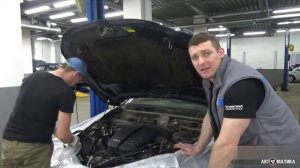 Ремонт BMW M5. Перестал работать кондиционер. Промываем систему