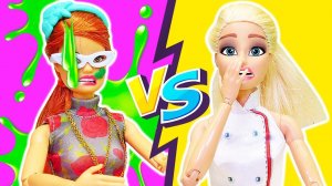 Барби работает официанткой в кафе | Игры в куклы Барби для девочек