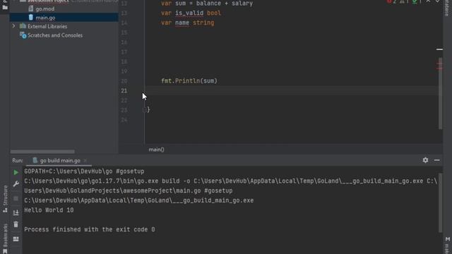 Golang Course | Data Types and Variables | Golang tutorial | Lesson 1