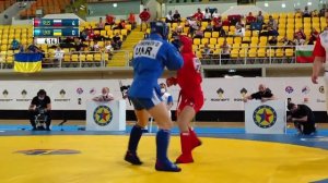 PANTELEEV (RUS) vs VOROPAIEV (UKR). Combat SAMBO 64 kg. European SAMBO Championships 2021