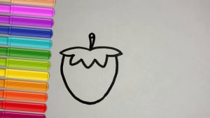 Как нарисовать ягоду — Учимся рисовать клубнику