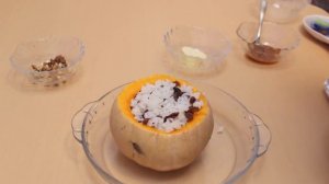 ТЫКВА " ФАРШИРОВАННАЯ "  В ДУХОВКЕ . ПРОСТО , ПОЛЕЗНО И ОЧЕНЬ ВКУСНО .