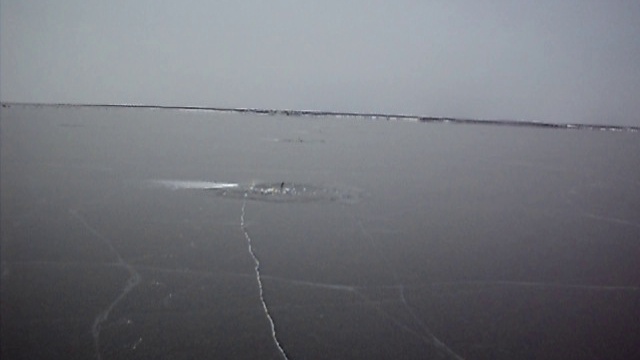 Озеро Большое Еравное, первый лед 11.11.11