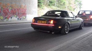 BEST OF Mazda MX5 MIATA- Sounds, Widebody, Accelerations, Flames...