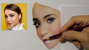 My best tips on portrait drawing with colored pencils Polychromos.