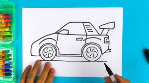 Как нарисовать МАШИНУ - урок рисования для детей