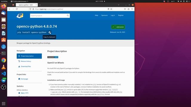 Part 0 - Install OpenCV Python