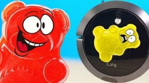 ПЫЛЕСОС ЧЕЛЛЕНДЖ ЖЕЛТОБРЮХ И ЖЕЛЕЙНЫЙ МЕДВЕДЬ ВАЛЕРА ПРОТИВ ПЫЛЕСОСА ILIFE A9S.mp