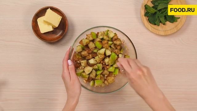Штрудель с яблоками | Рецепты Food.ru