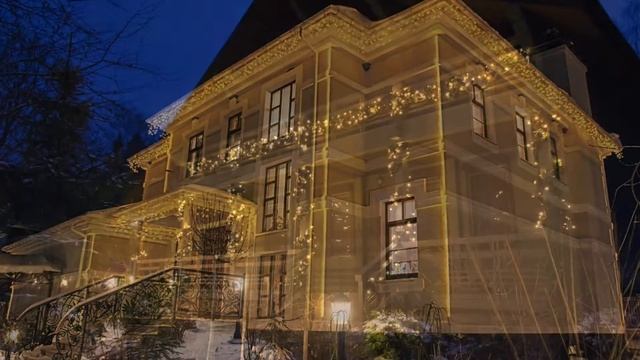 Новогоднее оформление фасадов частных домов смотреть онлайн