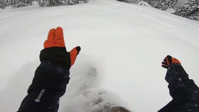 Паудер в декабре. Фрирайд. Костя Сан на сплитборде. смотреть онлайн