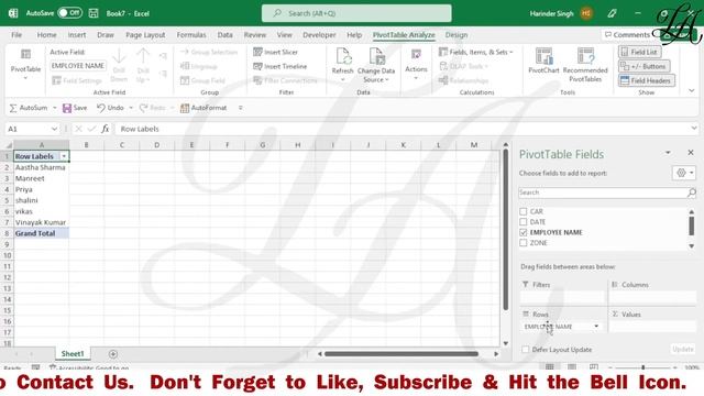 Auto Refresh Pivot Table | How to Refresh Pivot Table automatically when source data changes Excel