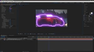 Как сделать светящуюся обводку | Adobe After Effects | плагин Saber