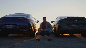 Mercedes-Benz AMG GT 63 S vs BMW M8 Competition на русском языке