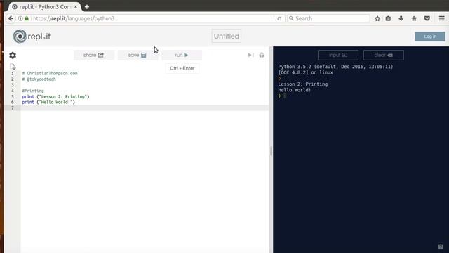 Basic Python 3 for Beginners 1 & 2:  Introduction, Comments, & Printing