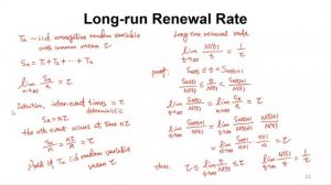 Lecture - Renewal Processes - Generalized Markov Models