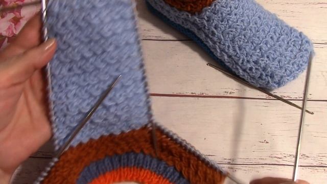 СЛЕДКИ-ТАПОЧКИ из остатков пряжи для НАЧИНАЮЩИХ.