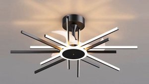 8 Потолочный вентилятор с Алиэкспресс Вентилятор люстра с Алиэкспресс LED Fan Chandelier Aliexpress