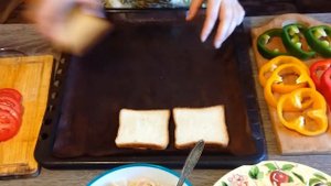 Закуска из перца. Фаршированные кольца болгарского перца.