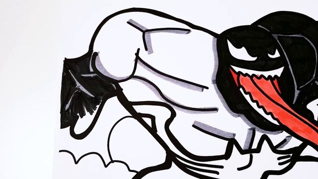 Venom vs Spiderman Coloring Pages, How to Draw Spider-man, How to Draw Venom смотреть онлайн