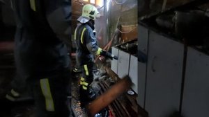 рабочие будни спасателя на пожаре