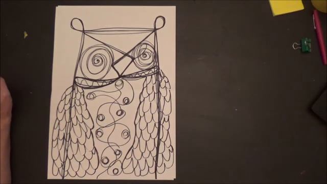Continuous Line Drawing Owl смотреть онлайн