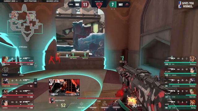 DESTROYED ON BIND!! NRG vs 100Thieves - HIGHLIGHTS | VALORANT Champions Tour 2023: Americas League