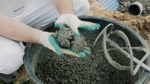 Укладка брусчатки на бетонное основание с мембраной TK-NET и  водопроницаемой затиркой quick-mix PF