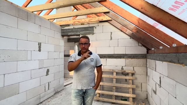 МАУЭРЛАТ И КОНЬКОВАЯ БАЛКА КАК УСТАНОВИТЬ СВОИМИ РУКАМИ / ДВУХСКАТНАЯ КРЫША СВОИМИ РУКАМИ
