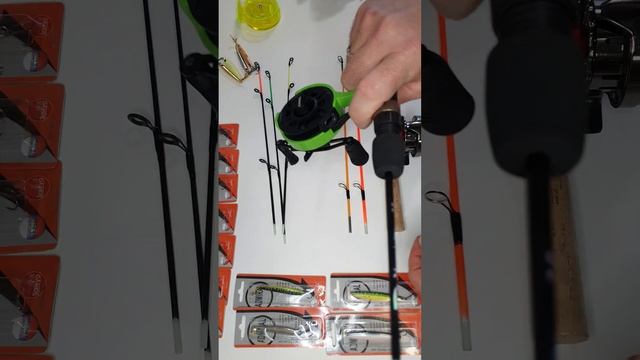 Зимние удочки с хлыстами разной жёсткости на хищника. оснащаем зимним мультипликатором.