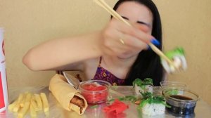 МАЛО ПРОСМОТРОВ, ЧТО ДЕЛАТЬ? / Суши, кфс / Mukbang / Ayka Emilly