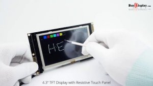 4.3 inch 800x480 IPS TFT LCD Display All Viewing Optional Capacitive Touch Screen