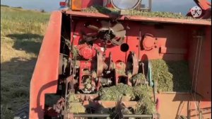 4239 тюков за день пресс Киргизстан. Лучший из всех прессов, терминатор в деле.