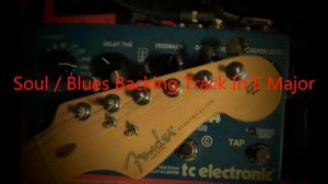 John Mayer Style Backing Track - Soul Blues in E major