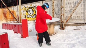 Как делать 360 на лыжах  how to