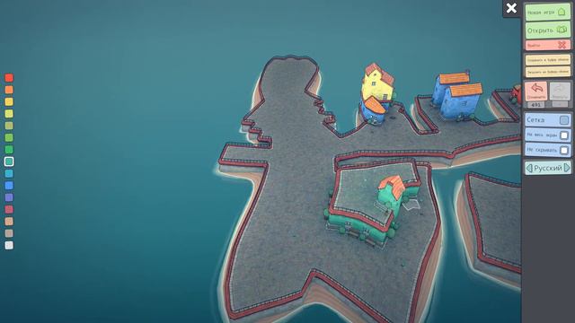 Строим дома и дом депутату. Townscaper смотреть онлайн