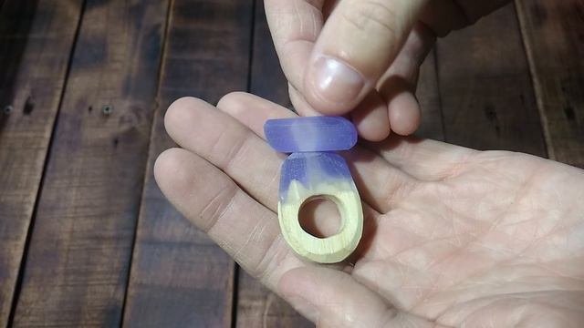 Кулон и кольцо комплект из эпоксидки