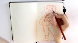 Техника Скетчинга Цветными Карандашами // Зачем Рисовать Красным и Синим Карандашом в Скетчбуке?