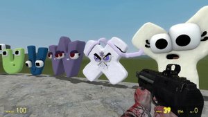 EVOLUTION OF ALL NIGHTMARE ALPHABET LORE CURSED A-Z vs ALL ALPHABET LORE A-Z  In Garry's Mod