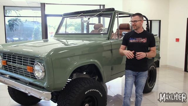 TAKE A LOOK Custom Vintage Boxwood Green Bronco By Maxlider Brothers Customs смотреть онлайн