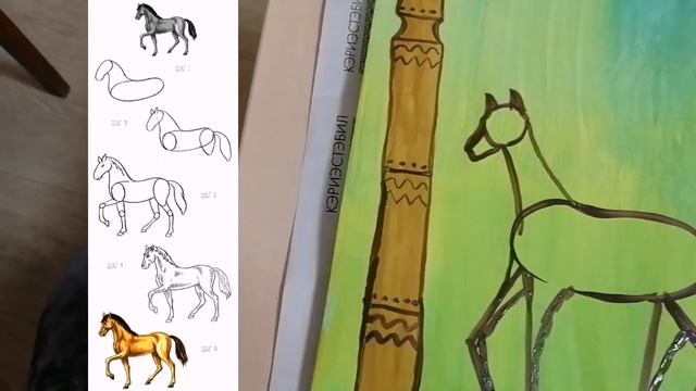 Часть #2. Рисование гуашью на тему: "Моя Родина!". смотреть онлайн