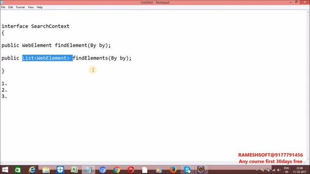 RAMESH SOFT :SearchContext interface in Selenium || selenium in real time смотреть онлайн