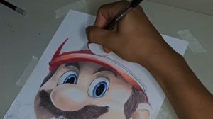 Desenhando o Mario (Super Mario Bros o filme) - Speed Drawing