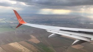 Посадка в грозу аэропорт Тбилиси PQ447, борт UR-SQF 04.06.2021