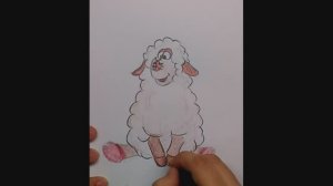 Как нарисовать забавную овечку \\ нарисовать овцу // рисуем барашка