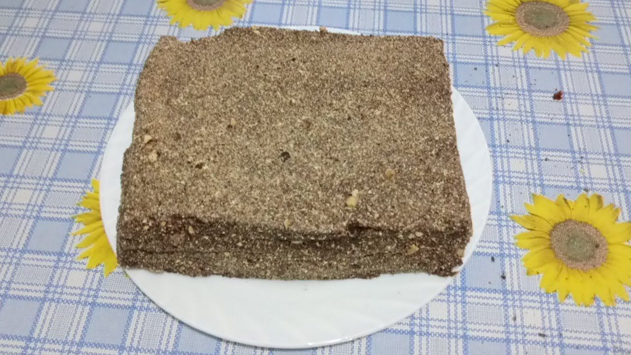 Медовик с заварным, шоколадным кремом