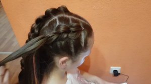 Коса 3D , объёмная с резинками/3D BRAID